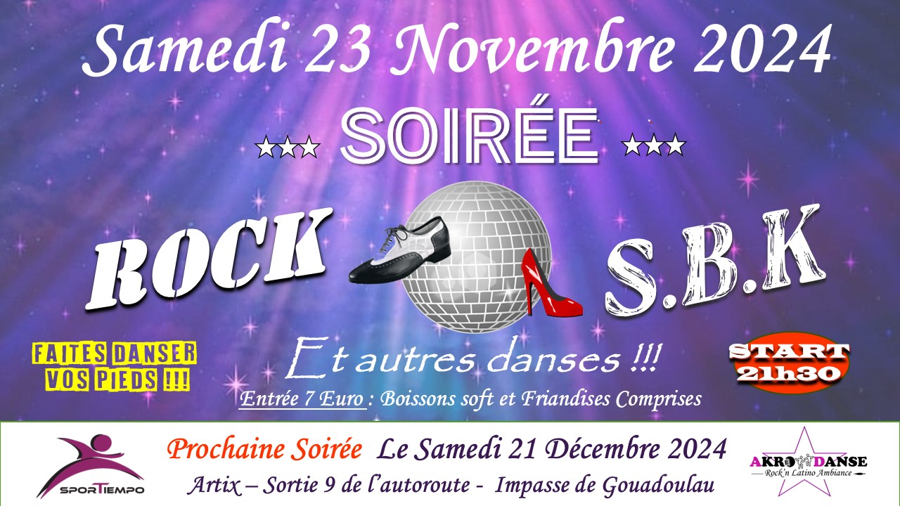 Soirée Rock SBK 23 Novembre 2024