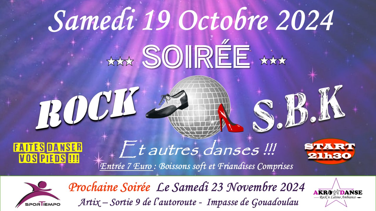 Soirée Rock SBK  19 Octobre 2024